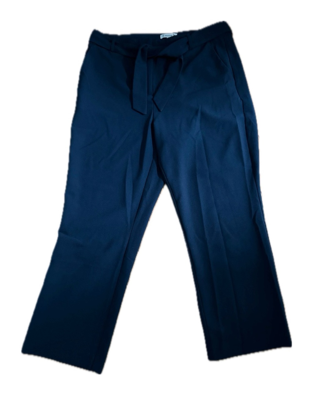 Nanette Lepore Navy Tie-Waist Trousers